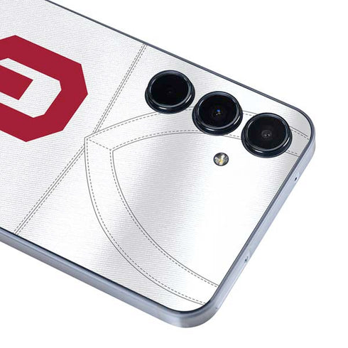 University of Oklahoma White Jersey Galaxy A35 5G Skin
